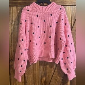 Sugar Lips Crop Sweater Size M